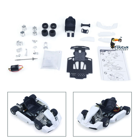 US Stock KIT JDM 298A 1/10 4x4 RC Go-Kart Unlimited DIY Model Vehicle Remote Control Electric Racing Car Motor No Battery for Adult