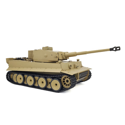 2.4Ghz Henglong 1/16 7.0 Plastic German Tiger I RTR RC Tank 3818 BB IR Barrel Recoil Steel Gearbox 320 Degree Rotating Turret