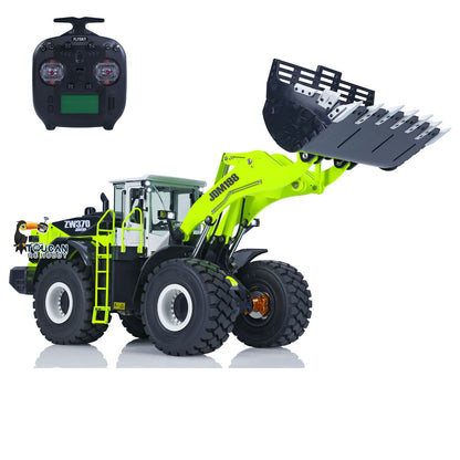 TOUCAN RC HOBBY JDMODEL 1/14 RC Metal Loader ZW370 198 Hydraulic Construction Vehicle Realistic Scale Model Light Sound Radio System for Adult