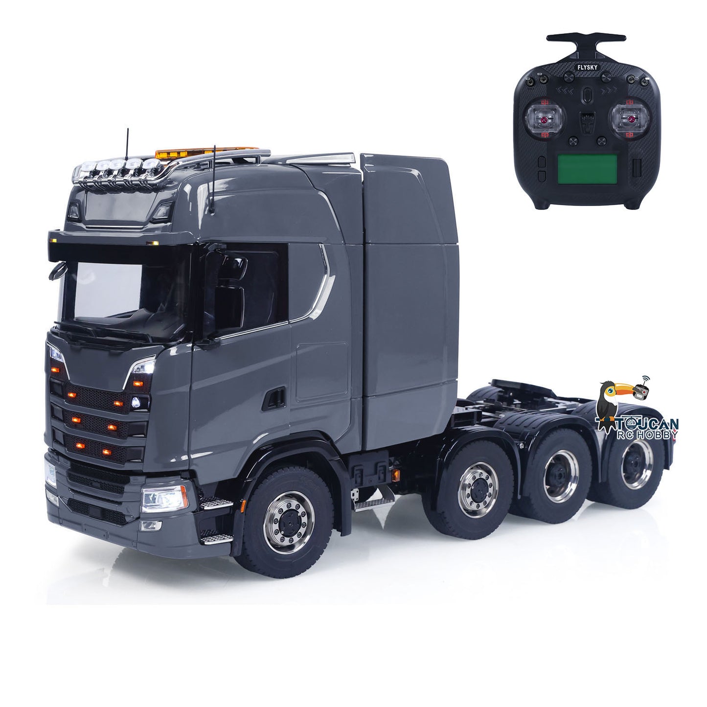 SC 770S 1/14 8*8 Radio Control Tractor Truck Wheel Side Reduction Axles Three Speed Transmission Hobbywing 1060 ESC 35T Motor