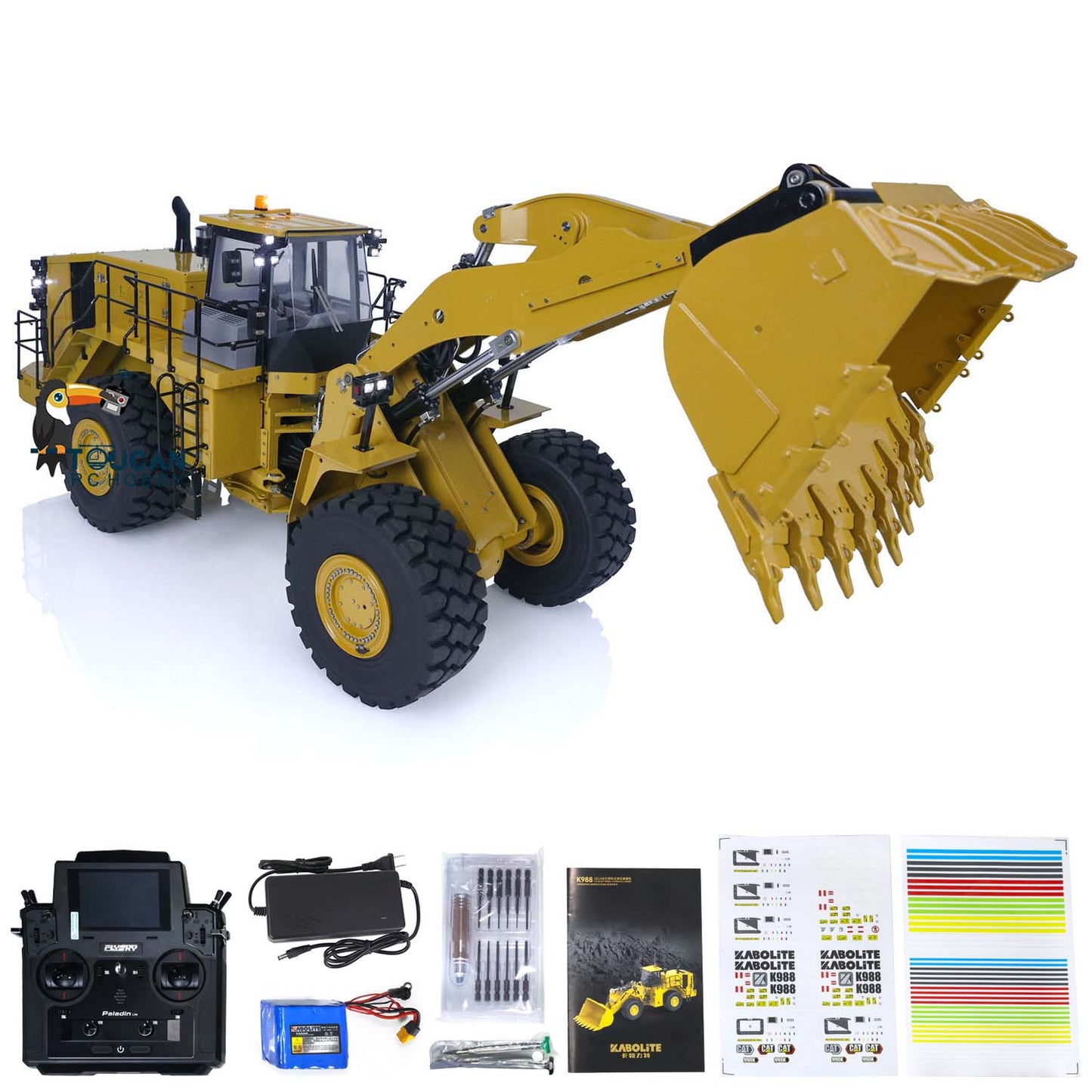 IN STOCK Kabolite K988 100S Metal 1/14 RC Hydraulic Loader 988K Assembled Painted Radio Control Heavy Machine PL18 Lite Model RTR Car