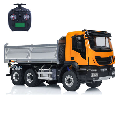 1/14 Hydraulic RC Dump Trucksx 2-speed Gearbox Remote Control Tipper Cars DIY Toy Hobby Model Gift Assembled Painted
