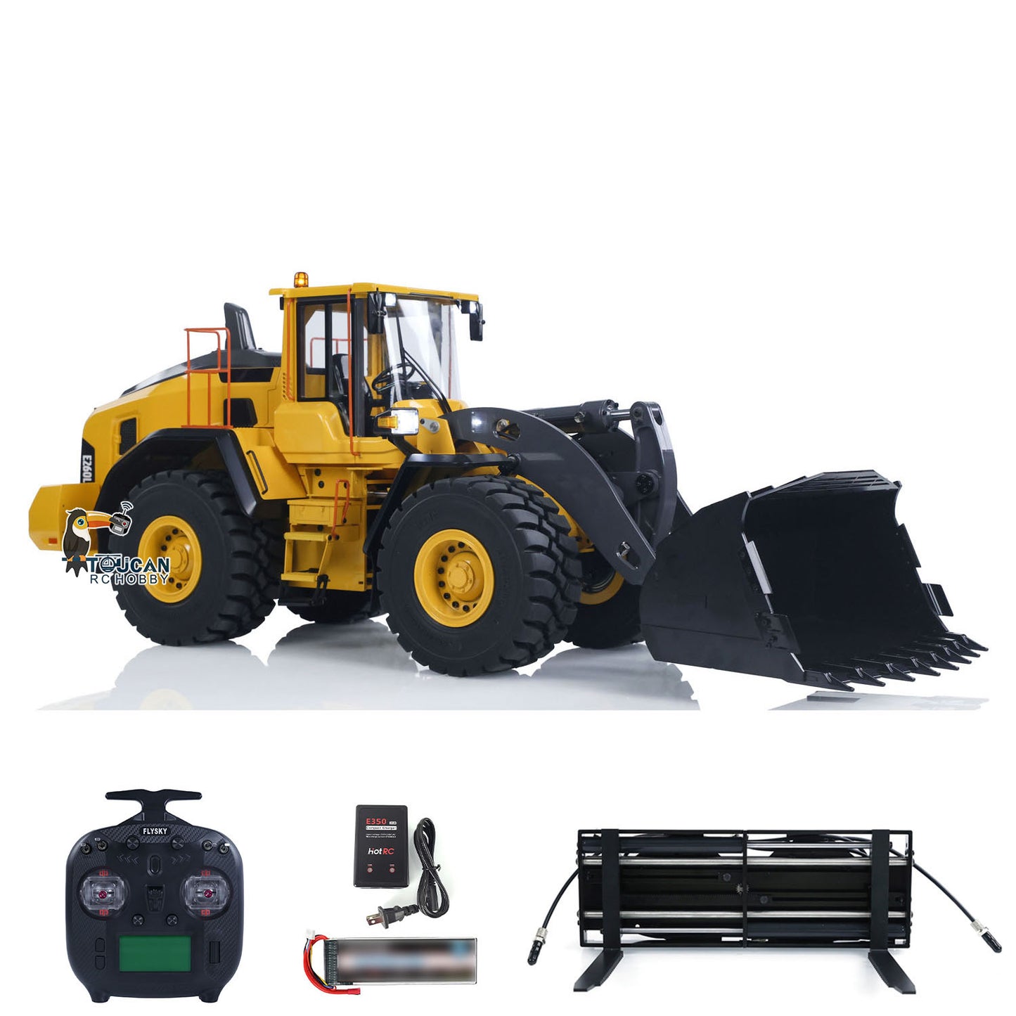 Fast Free Shipping MTRC 1/14 RC Hydraulic Loader E260L RTR Model Metal Radio Control Heavy Machine Car Construction Vehicles ST8 Radio Battery