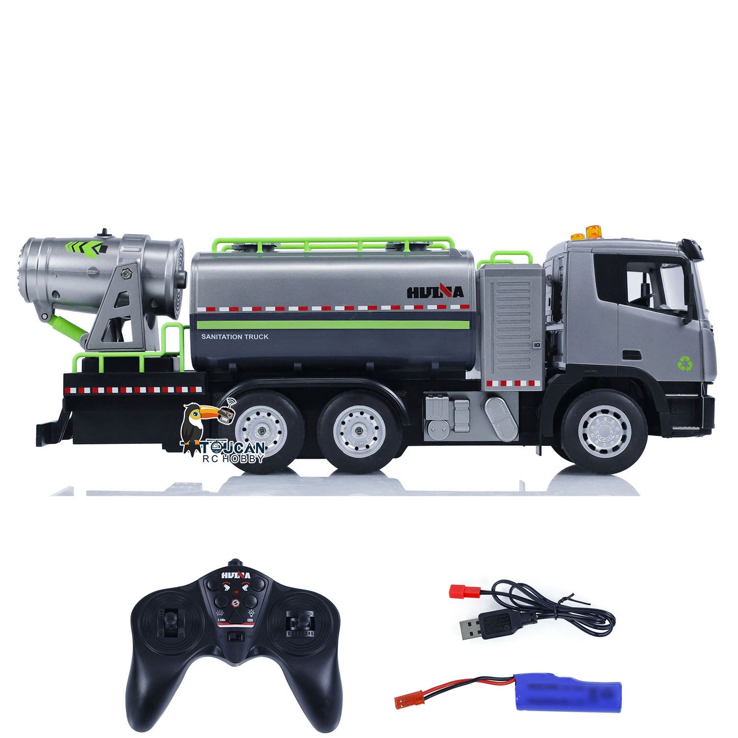 1/18 HUINA 1316 RC Spray Fog Cannon Remote Control Truck 9CH Eletric Car Hobby Model Toys Gifts for Children Adults