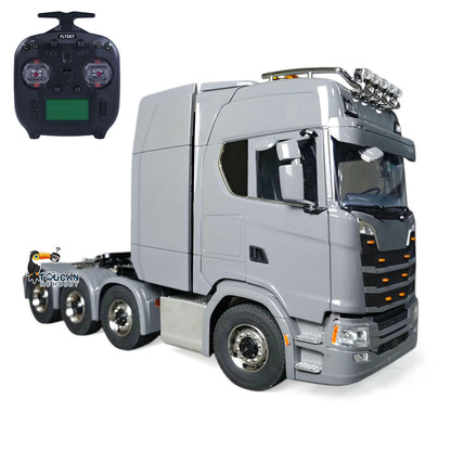 In Stock SC 770S 1/14 8*8 Radio Control Tractor Truck Wheel Side Reduction Axles Three Speed Transmission Hobbywing 1060 ESC 35T Motor