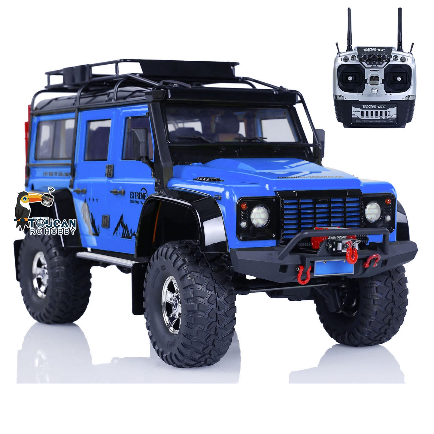 HG 1/10 RC Crawler Car 4x4 Off-road Vehicle P411 Lights Sound Radio System Smoking Motor Outdoor Remote Control Vehicle for