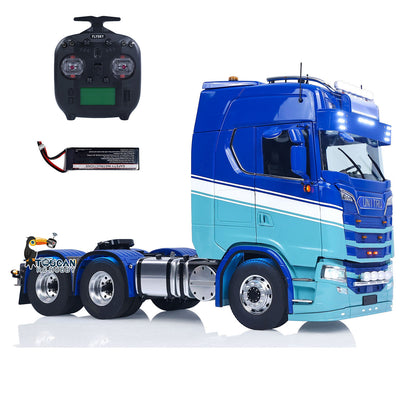 In Stock RTR Unitru 06 770S 1/14 Remote Control Tractor Truck 6X6 Metal Chassis 2Speed Gearbox Smoke Lights Sounds Brushless Motor ESC