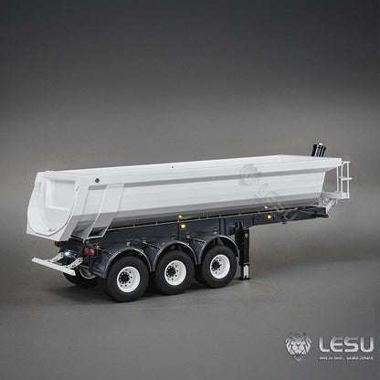 LESU A0045 1/14 Metal Hydraulic RC Semi Dump Trailer Model with Electric Legs for RC Tractor Truck Construction Model Enthusiast