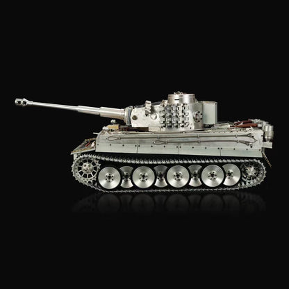 Henglong 1/6 Scale Full Metal German Tiger I RTR RC Tank 3818 Tracks Barrel Recoil 360Degrees Turret Radio controller Battery Charger