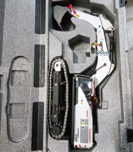 Free Shipping Second Hand US Stock 1/14 HUINA RC Metal Excavator Model Toys 1594 Radio Control Digger Light Sound Battery