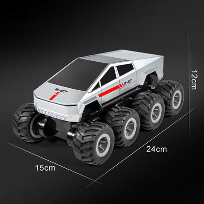 1/18 2.4G RC Pickup Truck Model Q218 8*8 Amphibious All Terrain Controlled Off Road Car Stunt Vehicle 360 Rotation RTR Battery