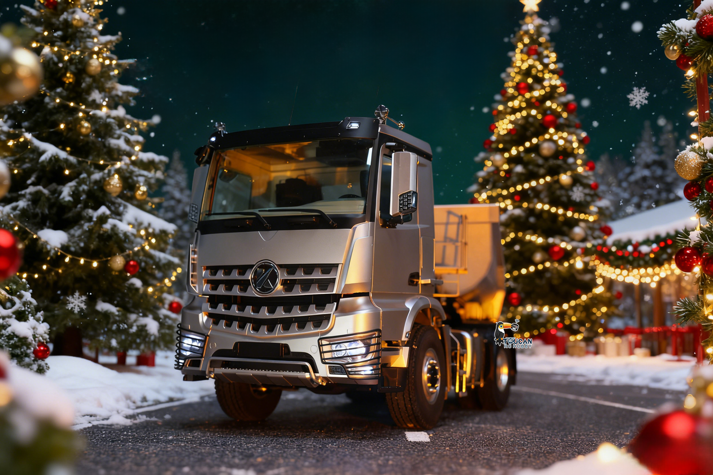 In Stock Kabolite Metal 1/14 4X4 RC Tractor Truck 3Axles Electric Lifting Dump Trailer 5801 RTR Remote Control Emulated Car Hobby Model 2-speed Transmission Battery Light Sound