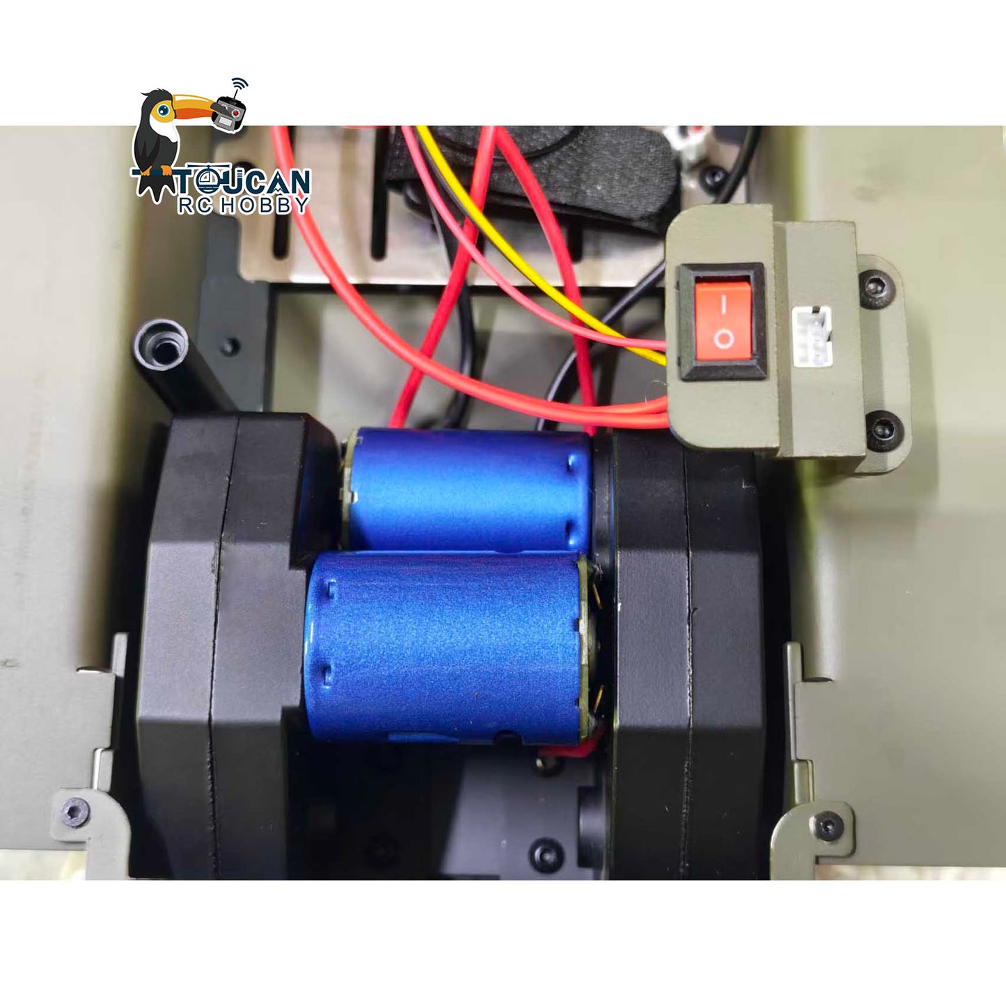 Metal Chassis Smoke Unit Gearbox Power Blue Motor Speaker Switch for Henglong 1/16 RC Battle Tank 3898 USA M4A3 Sherman Model