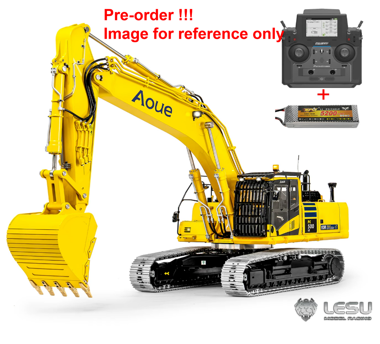 New Pre-Order Deposit LESU 1/14 PC500 Hydraulic RC Excavator with 7 Ways Valves 360 Degree Rotation for Construction Vehicle Enthusiast