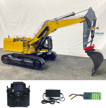 TOUCAN RC HOBBY BMG 1/14 374 UHD 4-arm RC Hydraulic Demolition Excavator Radio Control Digger Assembled & Painted PL18EV Sound Light System