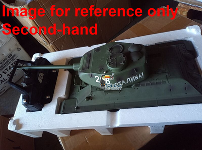 Fast Free Shipping Second Hand US Stock Henglong 1/16 7.0 Soviet T34-85 RC Tank 3909 360¡ã Metal Wheels Barrel Recoil