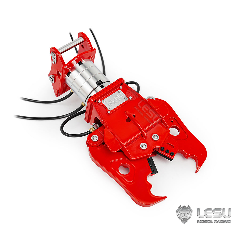 LESU C0053/C0052-B Metal Hydraulic Clamp Shear 270 Degrees Rotatable for 1/14 RC Excavator LR960 ZX490 ET30H ET26L LR945 SK500 ET36L AC360 for Vehicle Model Enthusiast