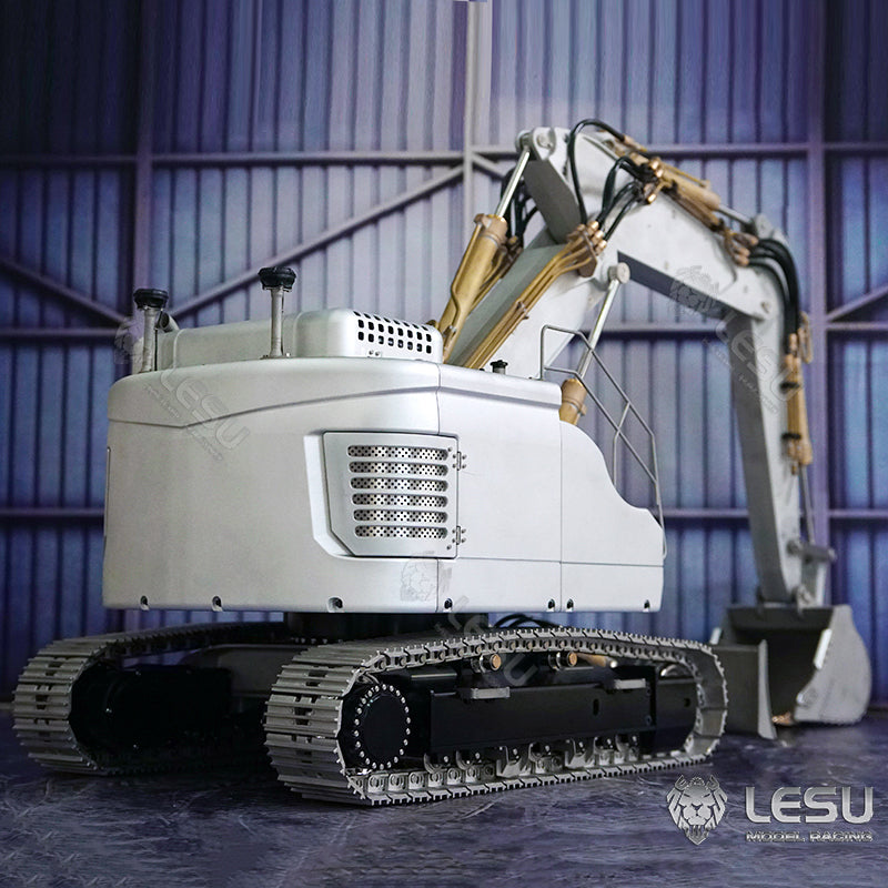LESU AOUE ET26L 1/14 Metal RC Hydraulic Excavator B0012 Remote Controlled Construction Vehicle Light System Simulated GPS for DIY Hobby Collectors
