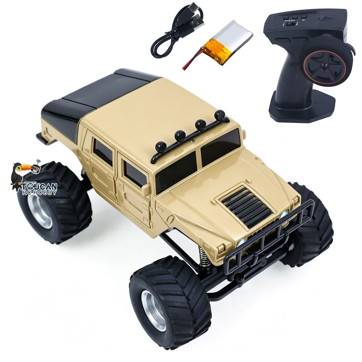 TOUCAN RC HOBBY JIABAILE 3604/3604A 1/36 4WD Plastic Remote Controlled Off-Road Vehicles RTR Mini Crawler Car Battery Light System Outdoor