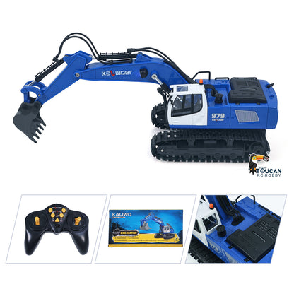 US Stock HUINA 1/18 RC Toys Gift 13550 11CH Remote Control Excavator 350¡ã RC Digger 2.4G Radio System Battery Light Sound USB Charger