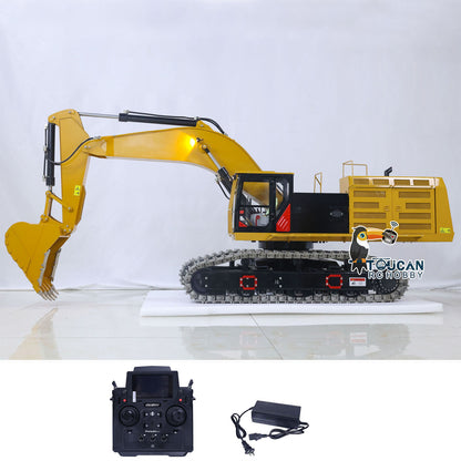 240KG! Metal 1/8 390F RC Hydraulic Excavator Heavy Duty Construction Vehicles Remote Control Digger ESC Servo RTR Light Sound System