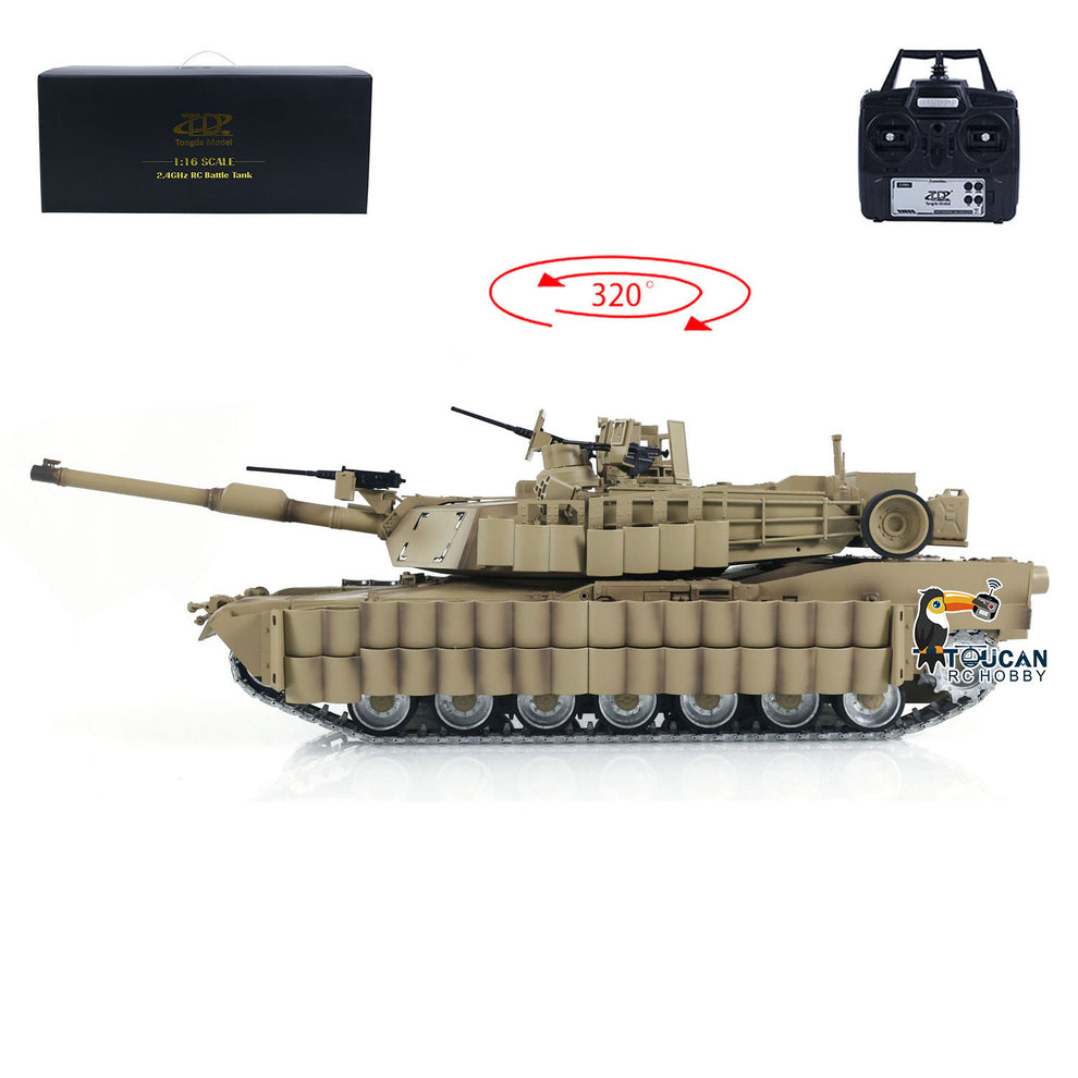 Tongde 1/16 Abrams M1A2 RC Infrared Battle Tank SEP TUSK II Remote Con ...
