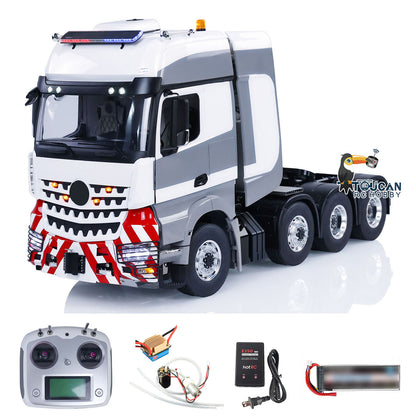LESU Metal Chassis 8x8 RC Tractor Truck 1/14 Radio Controlled Cars Smoke Unit Sound 1851 3363 PNP RTR Version DIY Parts