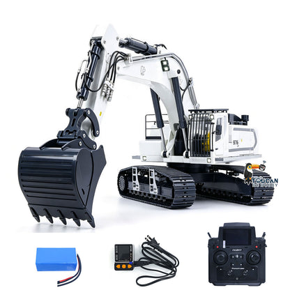 TOUCAN RC HOBBY LR976 1/12 Metal RTR RC Hydraulic Excavator 6-Way Valve Dual Pump Brushless Motor Quick Coupler PL18EV Lite Controller Smoke Light Sound