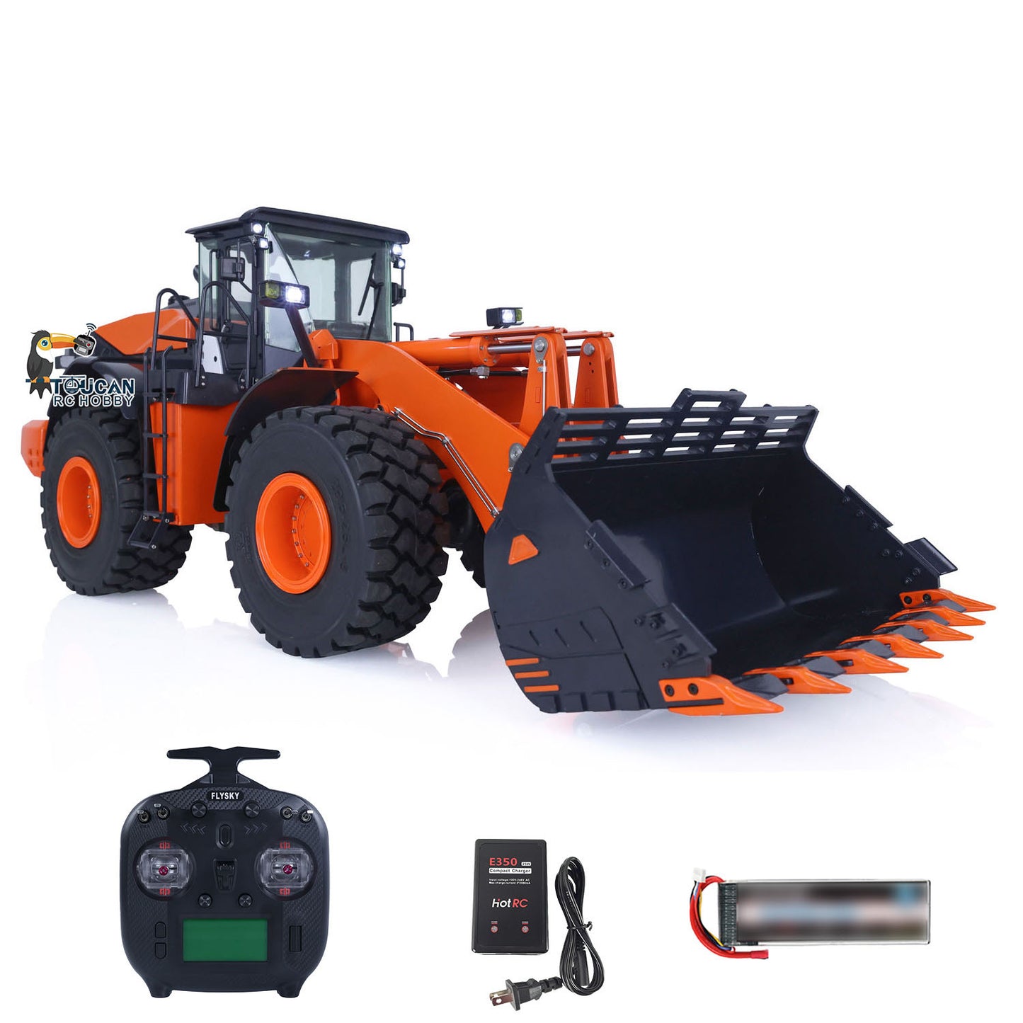 Fast Free Shipping for EU JDMODEL Metal 1/14 RC RTR Hydraulic Loader JDM-198 ZW370 Models W/ 2-Speed Transmission Battery Pump Servo ESC