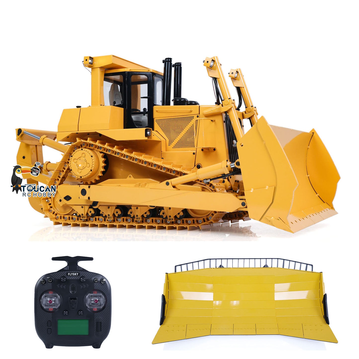 Pre-order TOUCAN RC HOBBY JDModel 1/14 Metal Hydraulic RC Bulldozer Remote Controlled Construction Vehicles DXR2 with Upgraded Blade Model