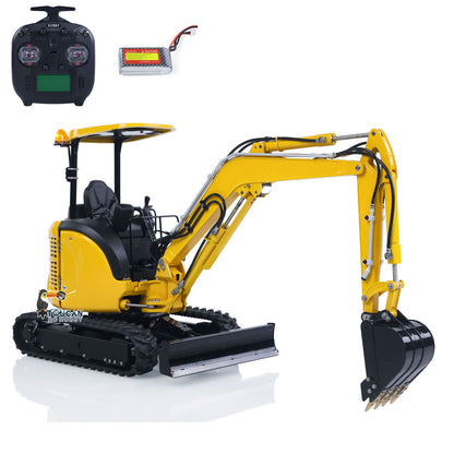 LESU PC30 1/14 Metal RC Hydraulic Excavator B0003 RTR 6CH Reversing Valve Mini Digger Brushless Rotary Drive Motor FlySky ST8 Controller Light System