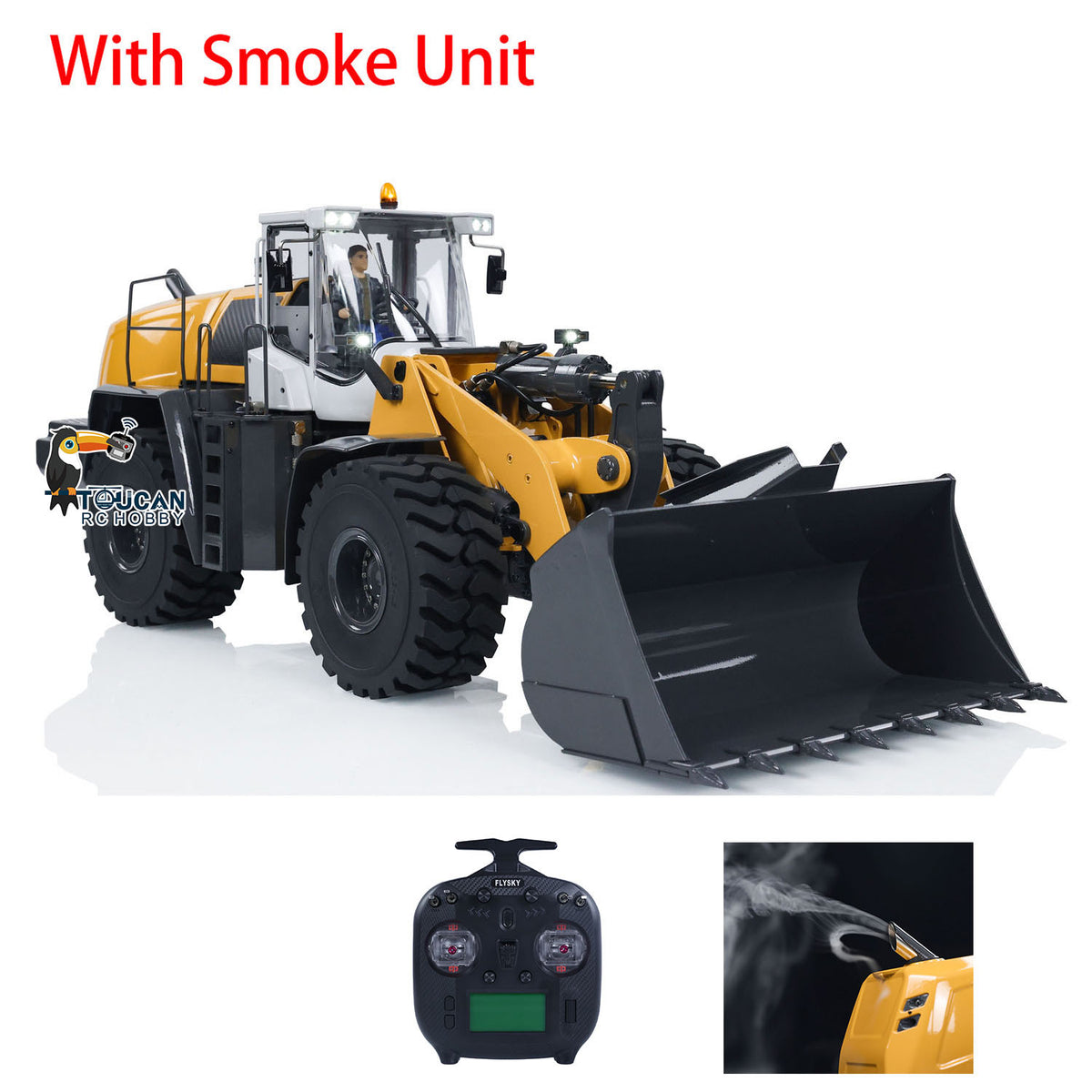 Remote Controlleed Loader XDRC Metal 1/14 RC Hydraulic Equipment Loader 580 Remote Controlled En ...