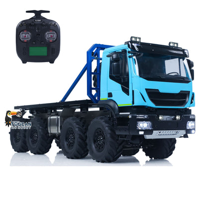 MODO 1/14 Metal 8x8 RC Crawler Car PNP FlySky ST8 Radio Controller Light Sound System Electric Winch Differential Lock 2-speed gearbox for Enthusiast