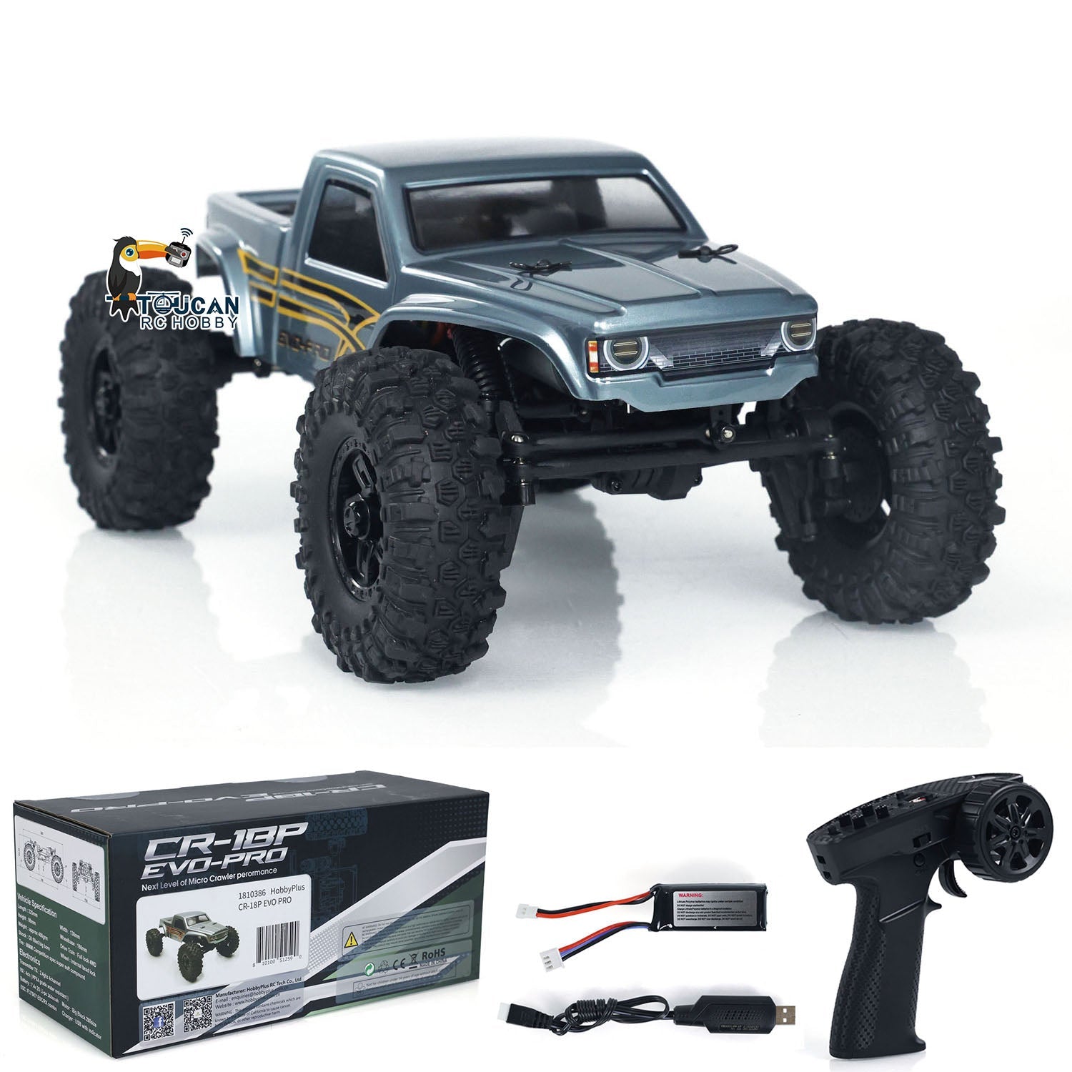 US Stock 4x4 1/18 Hobby Plus RC Rock Crawler Car Electric Off-road