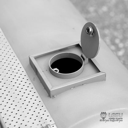 LESU Metal 40Feet Oil Tank Gas-tanker Semi Trailer 1/14 RC Tractor Truck Model