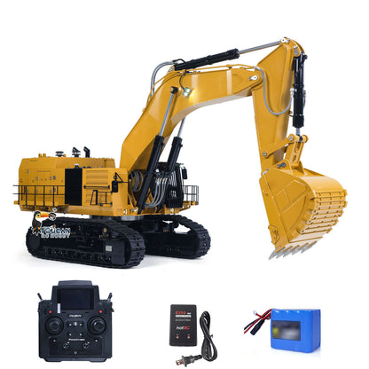 RTR 1/14 Hydraulic RC Excavator 6015B Metal Remote Control Digger Heavy Duty Model Construction Vehicle Flysky PL18EV Lite
