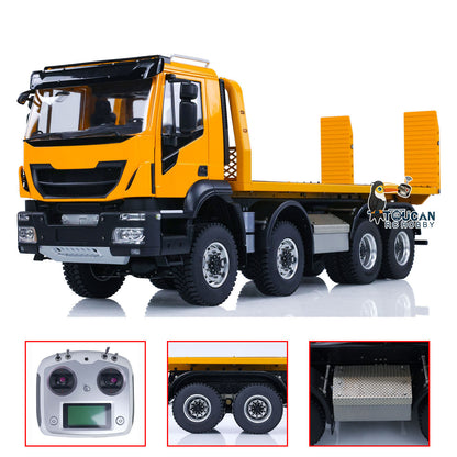 1/14 8x4 Metal RC Hydraulic Wrecker Truck Remote Control Rescue Vehicles Emulated Toy Car Gift for Children Adults PNP