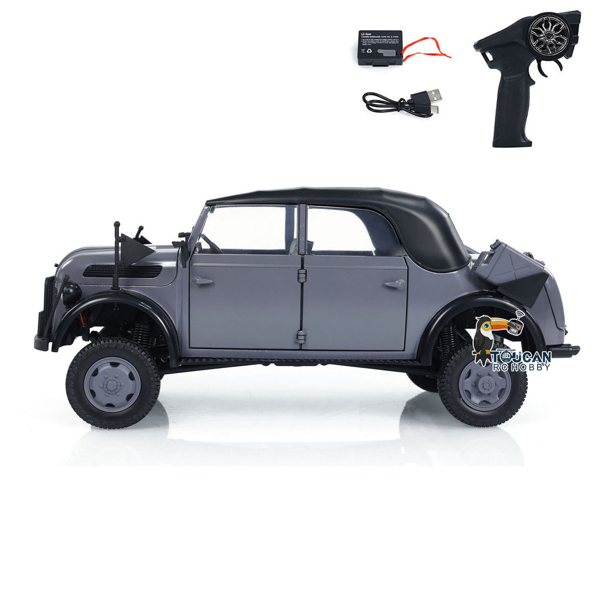 TOUCAN RC HOBBY 1/18 HG4-51 4x4 RC Command Vehicles 4WD Radio Control Off-road Car Model UPgraded Version Sound Light Smoke Unit ESC Servo Motor