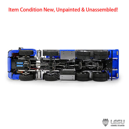 TOUCAN RC HOBBY LESU Z0096 1/14 RC Hydraulic Roll Off Dump Truck with 8x8 Metal Chassis Telescopic Hook Lift 3 Speed Transmission Light Sound