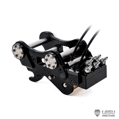 LESU Metal Hydraulic Quick Release Coupler AT-C0063/C0064/C0065/BA-B0003-S/BA-B0027-Q for RC Hydraulic Excavator Aoue C374F B0001 Aoue ET35 B0006 PC30 B0003 Aoue LR960 Tractor AOUE 1050 A0018