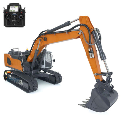 XDRC Full Metal Hydraulic RC Excavator Tracked 1/14 for Liebhe 945 Painted Assembled Trucks 5CH Reversing Valves PL18EV Light