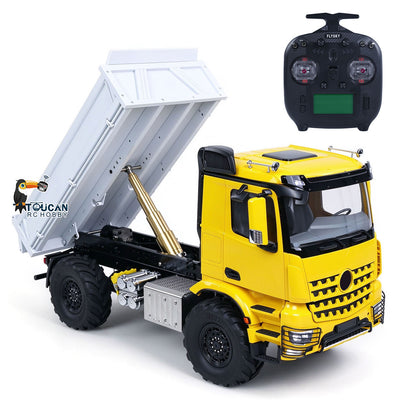 TOUCAN RC HOBBY 3363 MODO 1/14 4x4 Metal Remote Control Hydraulic Dumper 2Speed Gearbox Differential Locks RC Tipper Model ST8 Radio Light Sound