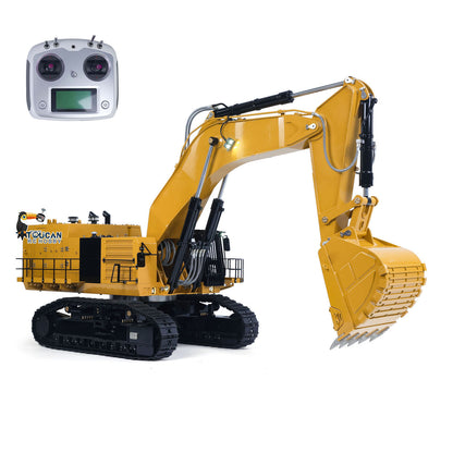 IN STOCK 63KG! 1/14 6015B Metal Hydraulic Radio Controlled Excavator Light Liquid Crystal Display Painted Assembled Body Rotates 360Degrees