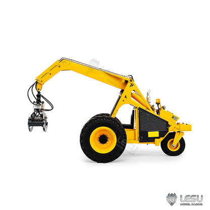 1/14 LESU AOUE 225A RC Hydraulic Log Loader Remote Control Sugarcane Loader Grabber 4CH Valve Wheeled RTR PNP Model Battery Radio