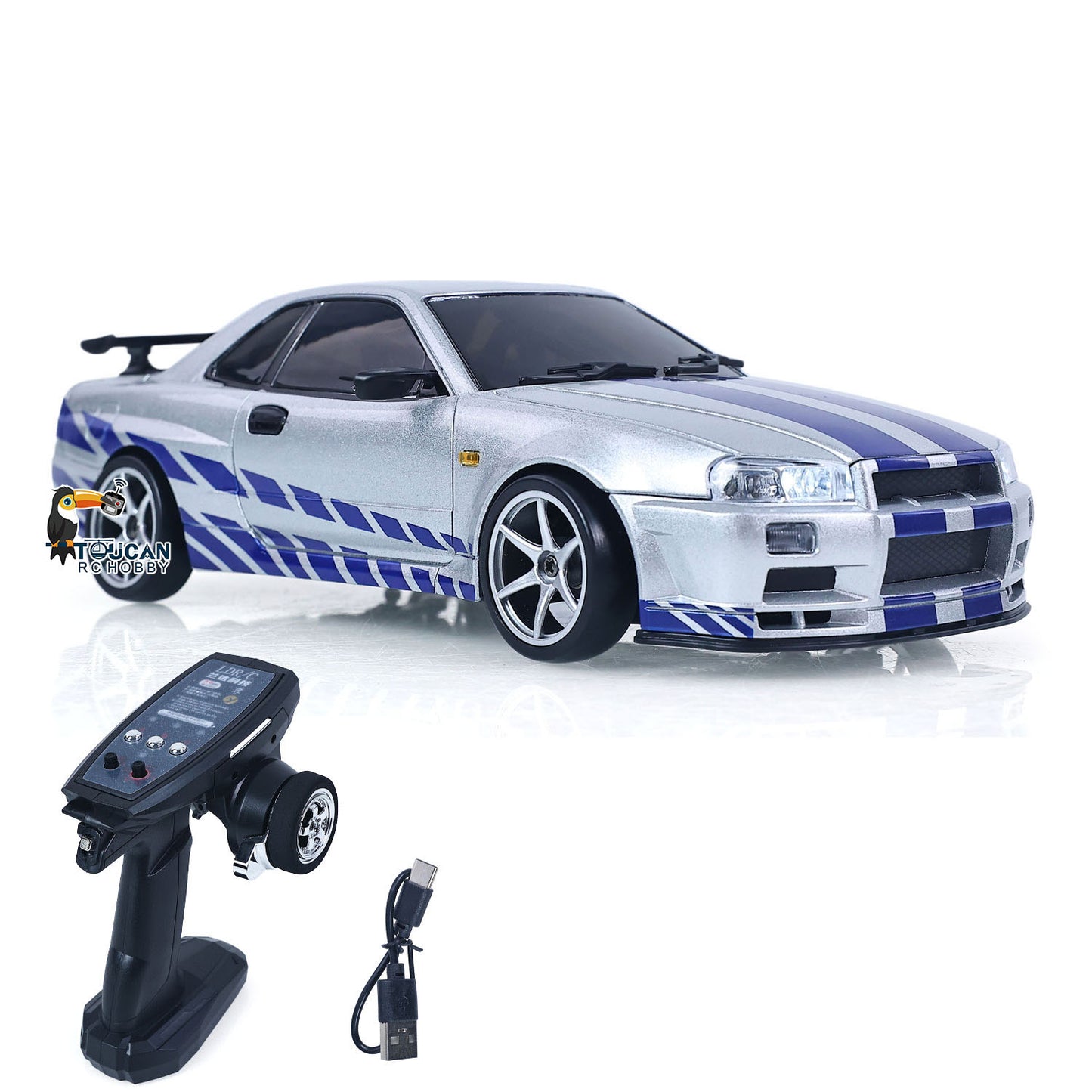 US Stock LDRC 1/18 4x2 RC Racing Car RWD Remote Control Drift Vehicles Model Gyroscope LD1899 Radio Battery Motor ESC Light