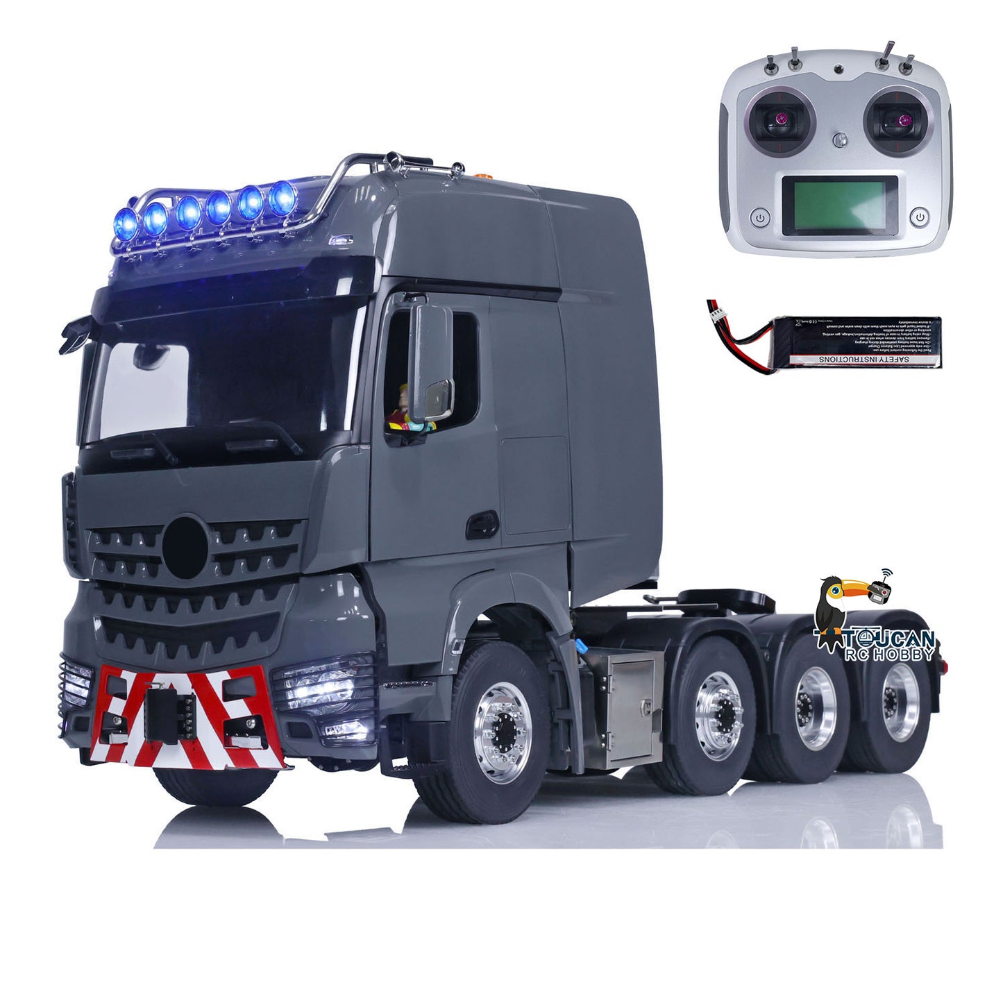 In Stock TOUCAN 1:14 RC Tractor Truck Metal Chassis Remote Control Car Painted Assembled