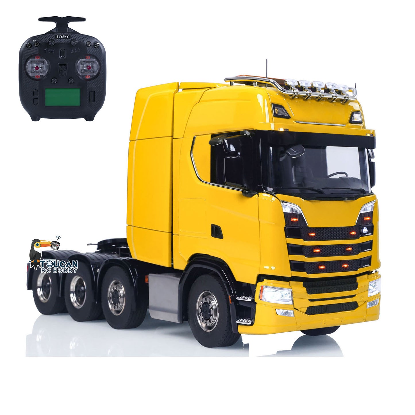 SC 770S 1/14 8*8 Radio Control Tractor Truck Wheel Side Reduction Axles Three Speed Transmission Hobbywing 1060 ESC 35T Motor