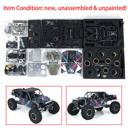 Capo U4 CD1582X Queen 1:8 Remote Control Crawler Car RC Racing Climbing Vehicle KIT 2 Speeds Unassembled Unpainted DIY Model