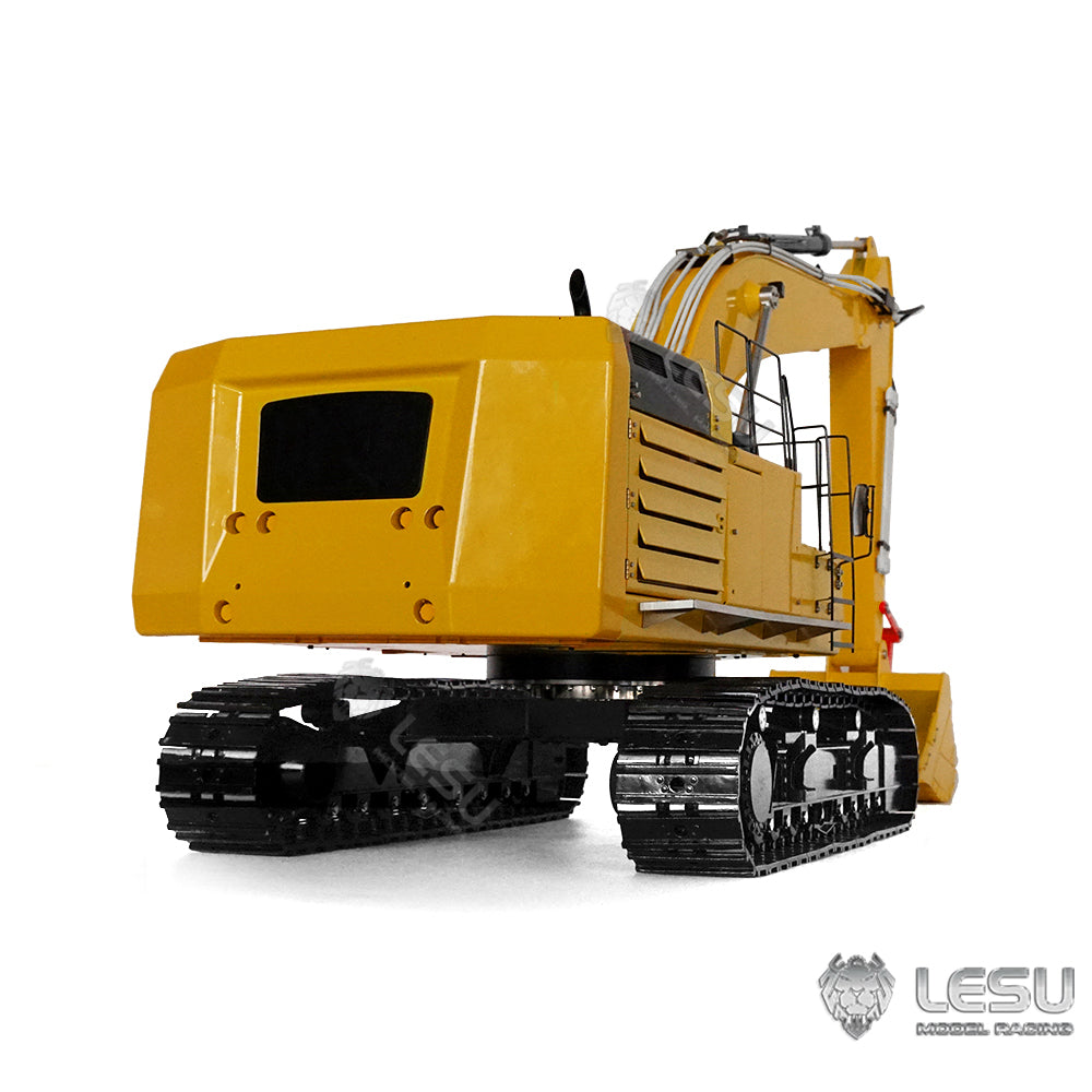 LESU 1/14 Hydraulic RC Excavator 374F Assembled Painted Radio Digger Model Metal Protective Fences Hydraulic Quick Coupler Bucket