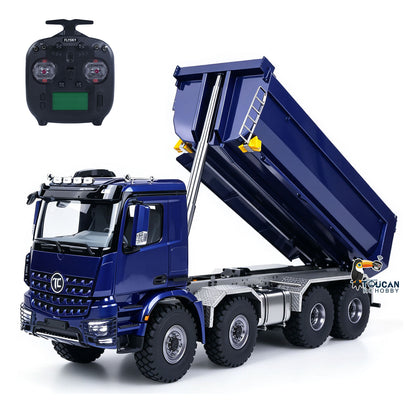 TOUCAN RC HOBBY MODO 3348 1/14 8*8 Metal RC Hydraulic Dump Truck 2Speed Remote Control Tipper Differential Locks Brushless Motor Radio Light Sound